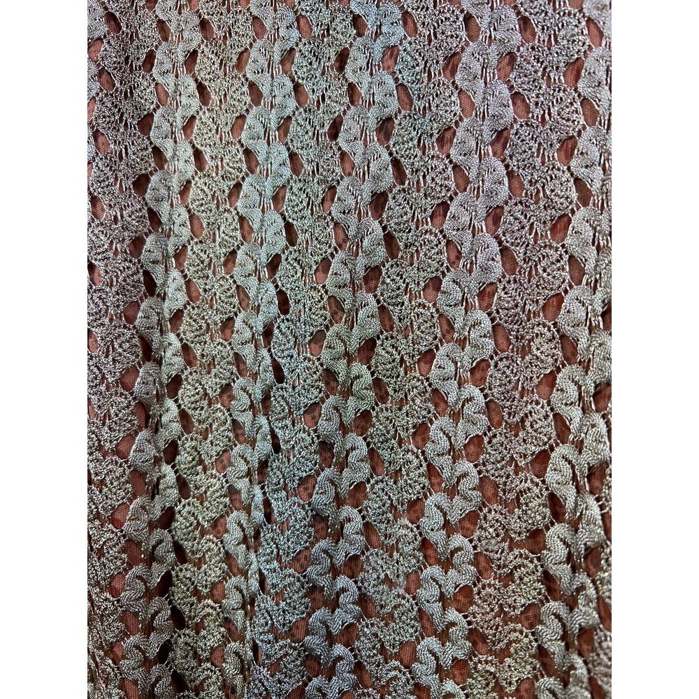 Indigo Soul Gypsy Crochet Tunic Top XL Boho Lagenlook Layered Sharkbite Hem - Picture 2 of 9